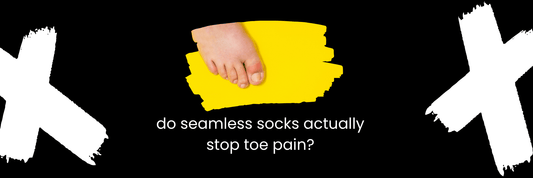 Blog banner for seamless socks blog